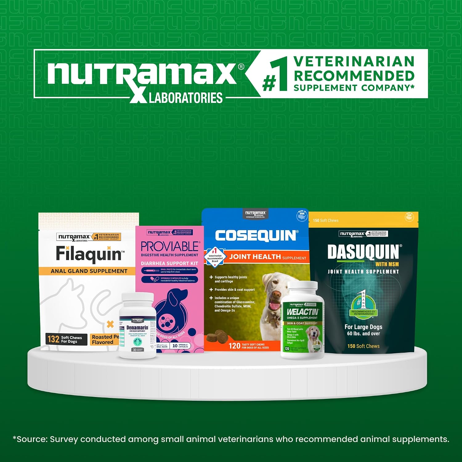 Nutramax Welactin Canine Softgels - Omega-3 Supplement for Dogs (120 Softgels)
