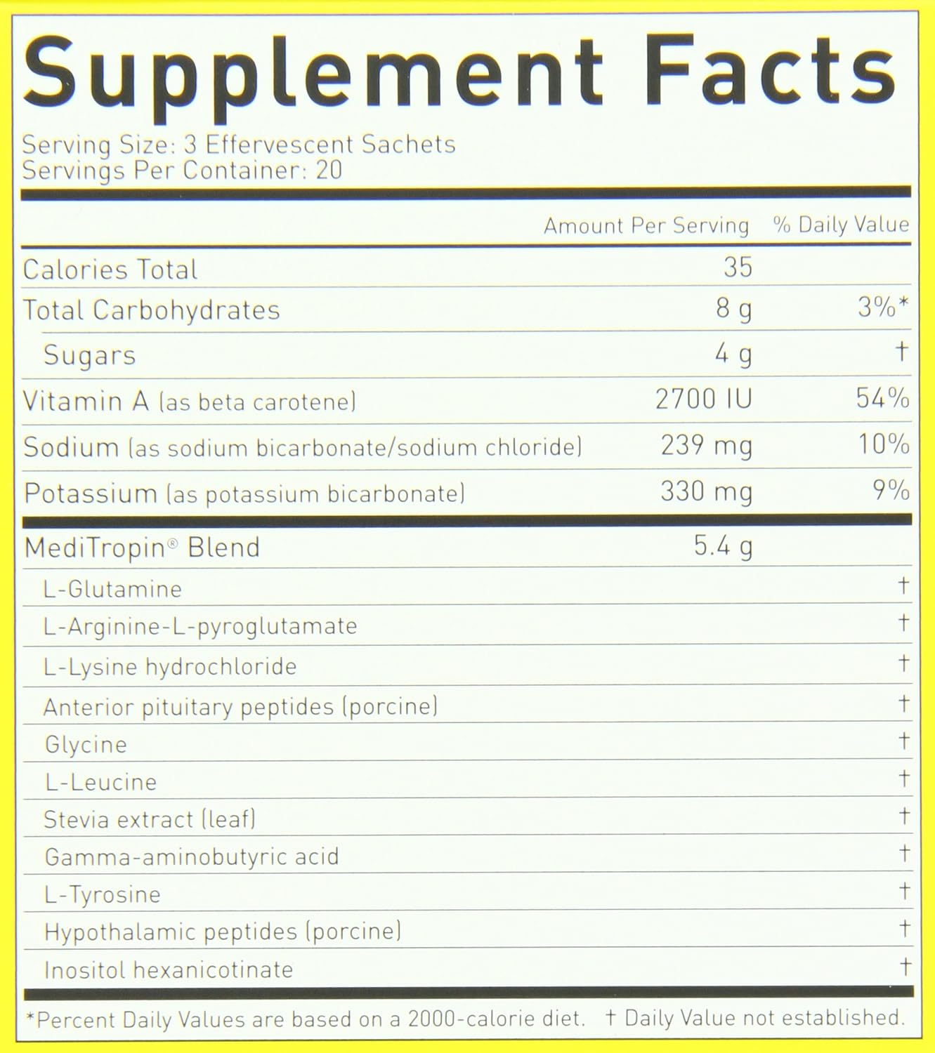 Meditropin – Anti-ageing Amino Acid Supplement – Supports Natural Growth Hormone Production, Vitality & Recovery – 60 Sachets