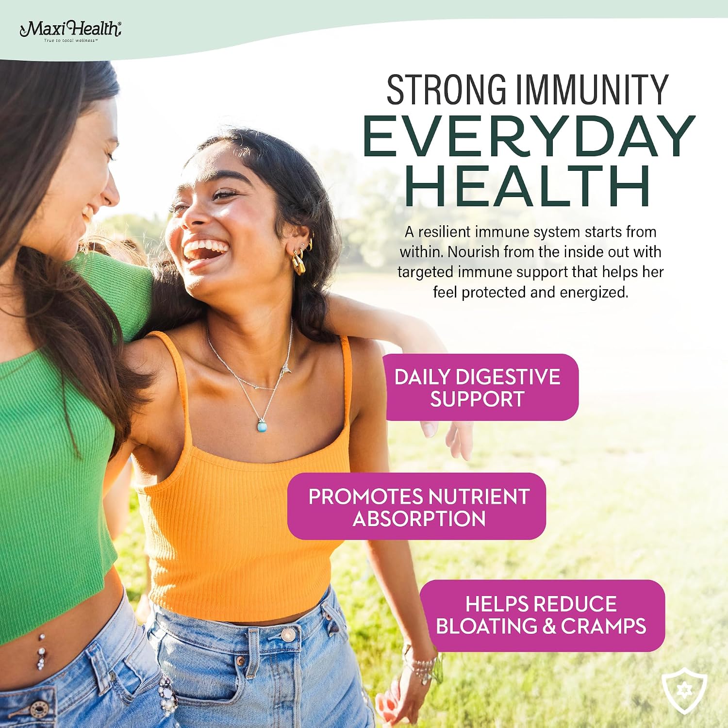 Maxi Health Teen Supreme Multivitamin for Girls 12-17 – 60 Count
