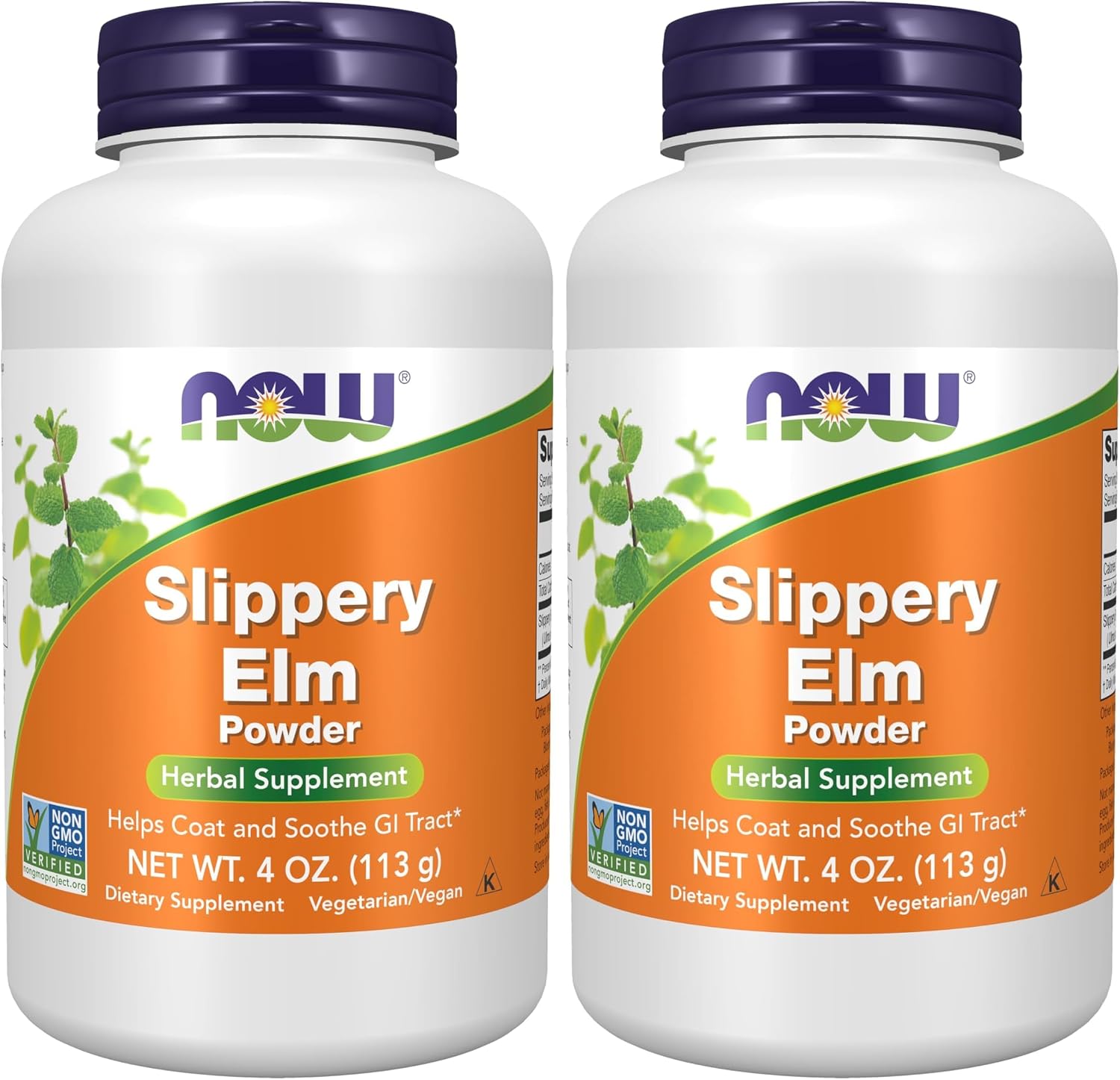 NOW Foods Slippery Elm Powder (Ulmus rubra), Non-GMO, 113 g