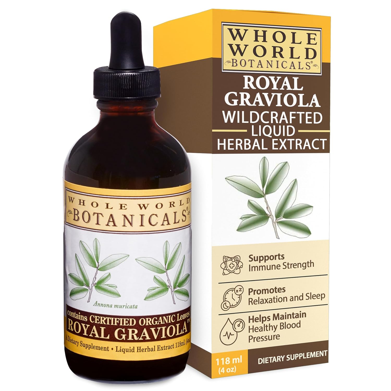 Royal Graviola (Soursop) – Herbal Supplement – Liquid Extract 4 fl oz (118 mL)