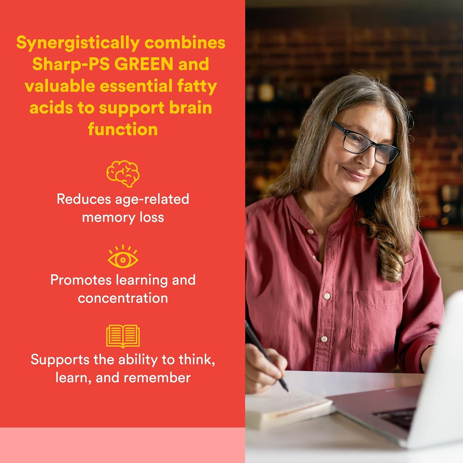 Natural Factors PS-IQ Memory 25 mg – Supports Healthy Brain Function – 60 Softgels