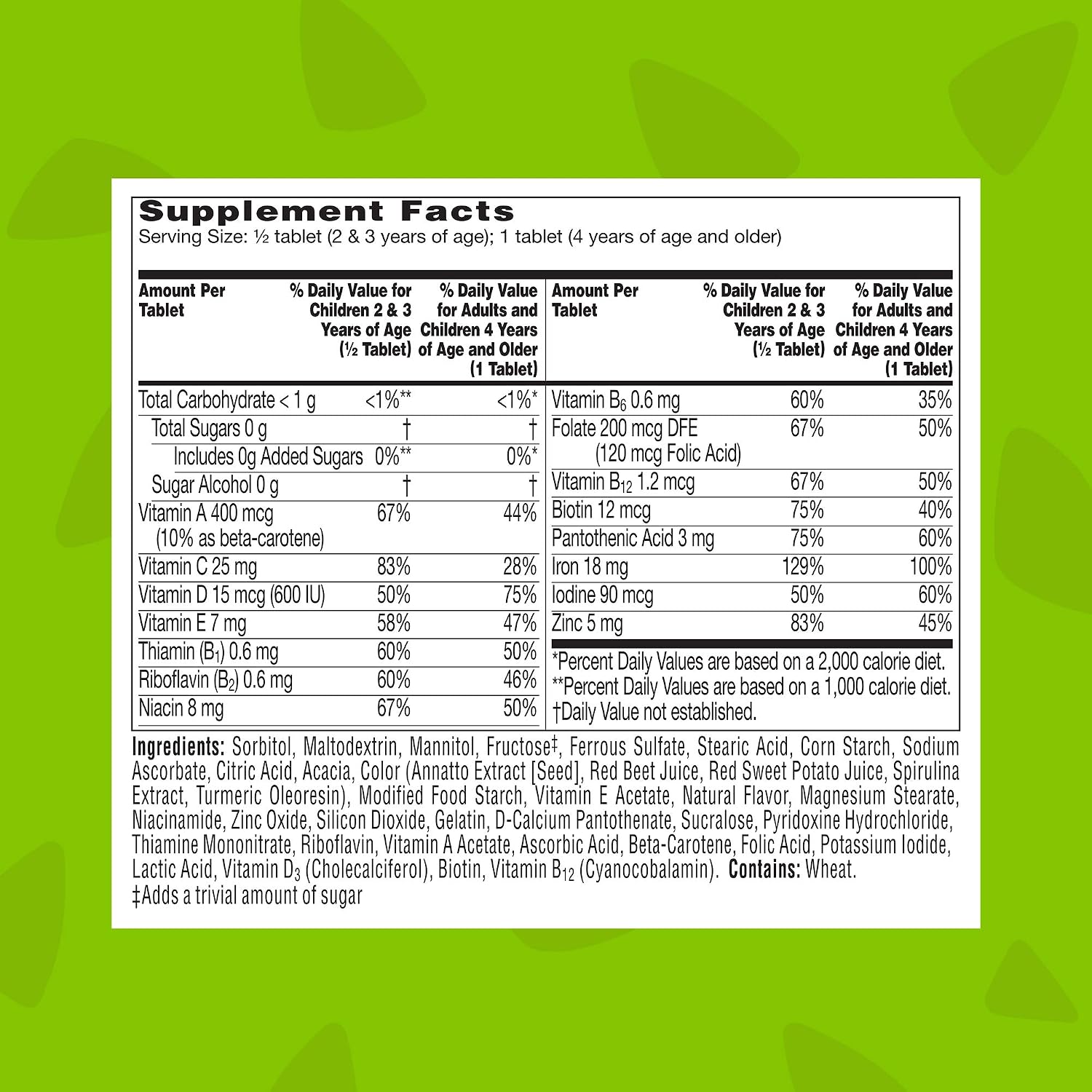 Flintstones Plus Iron Chewable Vitamins – 60ct