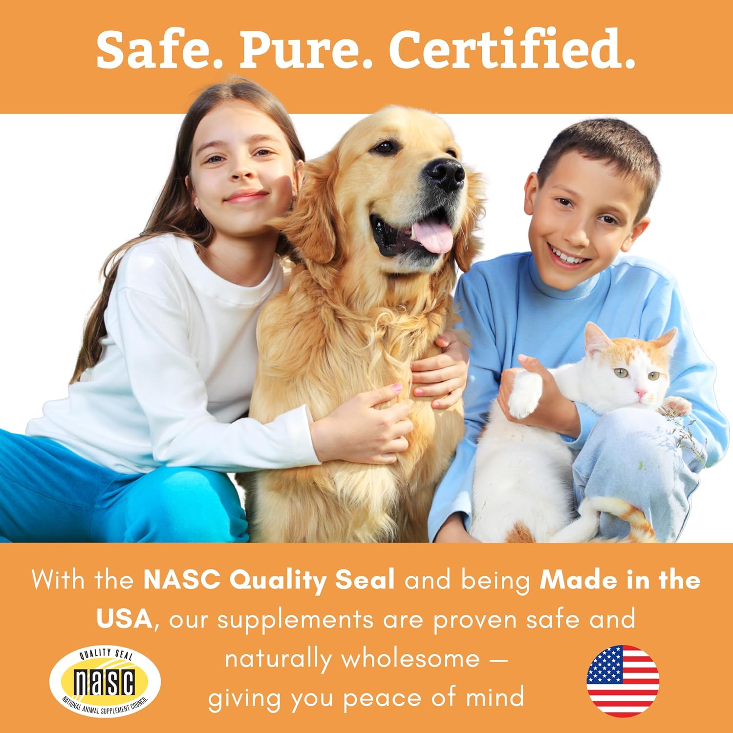 Wholistic Pet Organics Vitamin C Powder for Dogs & Cats - Allergy & Itch Relief - Immune Support - 113 g (4 oz)