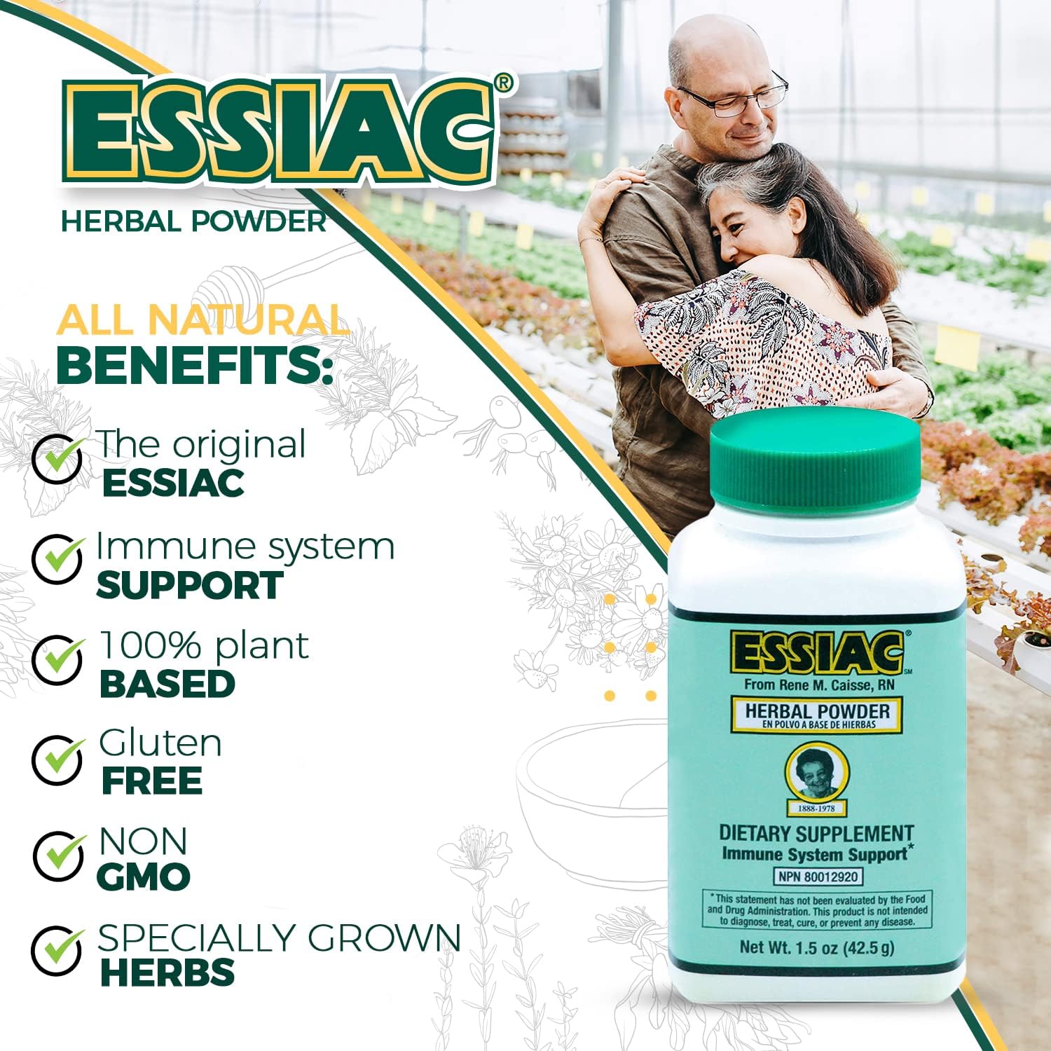Essiac Original Herbal Tea Powder – 42 g Bottle