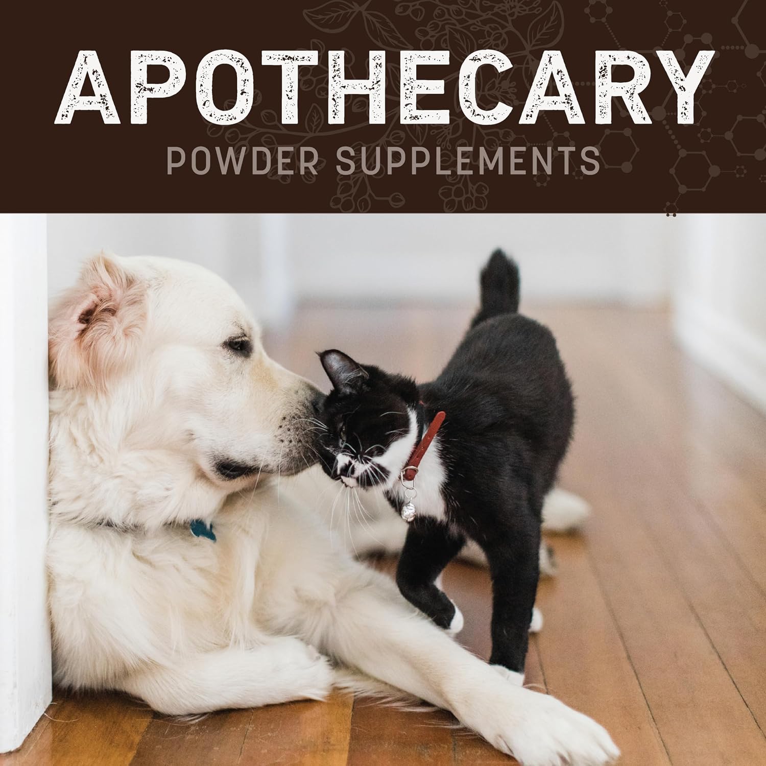 Earth Animal Apothecary Powder Supplement - Stop Eating Stool Nutritional Powder for Dogs & Cats, 227 g