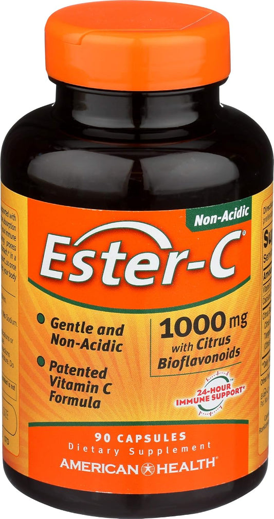 American Health Ester C 1000mg with Citrus Bioflavonoids, 90 Tablets