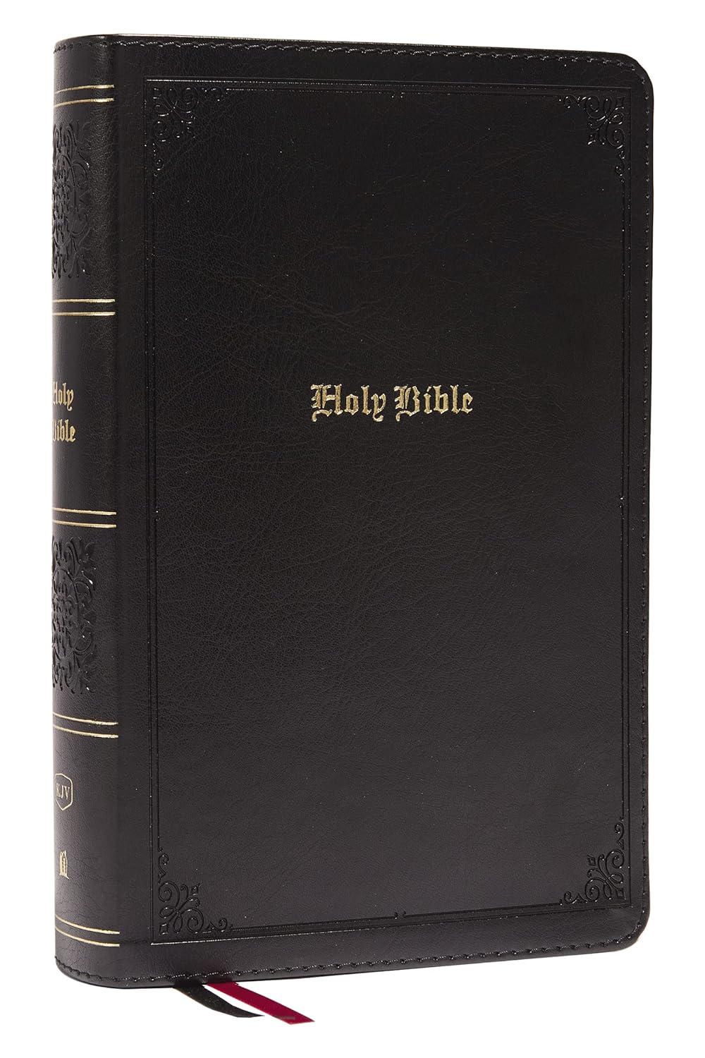 KJV Holy Bible: Large Print Single-Column with 43,000 End-of-Verse Cross References, Black Leathersoft, Red Letter, Comfort Print