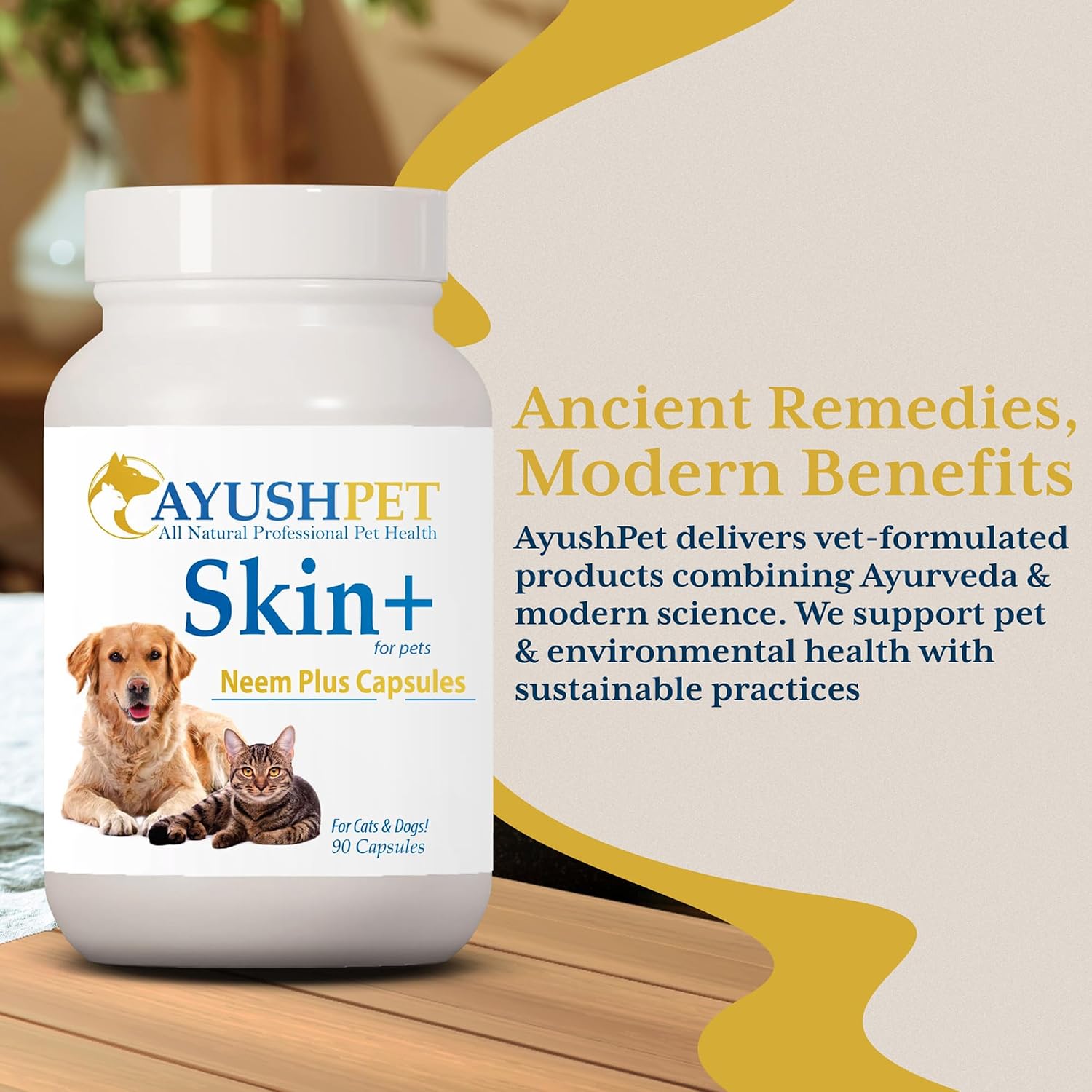 Ayush Pet Neem Plus – Neem Supplement for Dogs & Cats, 90 Capsules - görsel 6