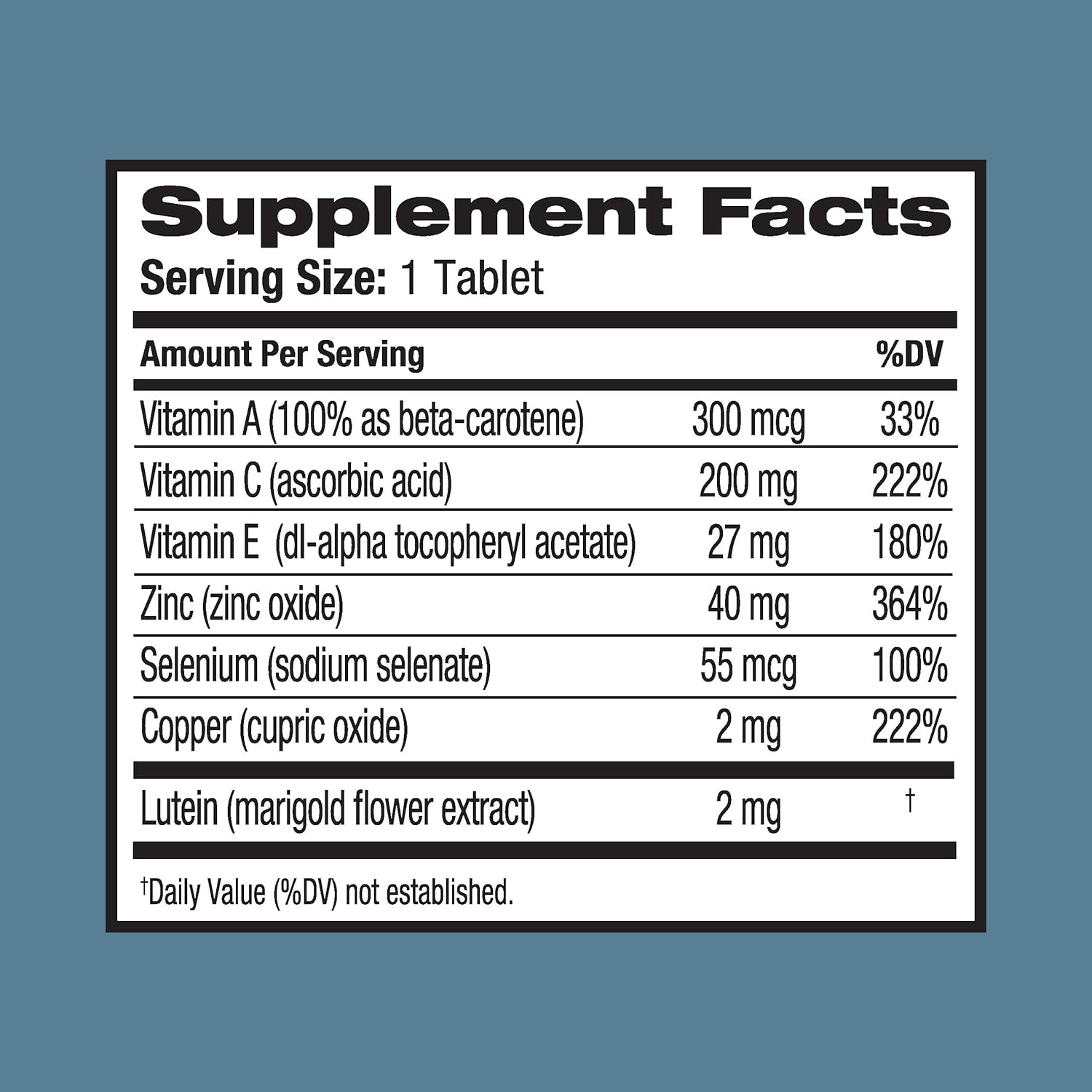 Bausch + Lomb Ocuvite Vitamin & Mineral Supplement with Lutein, 120 Tablets (Pack of 3) - görsel 9