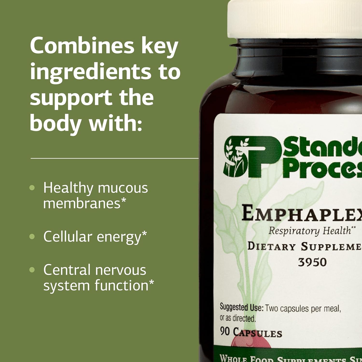 Standard Process Emphaplex - Respiratory System Support, 90 Capsules