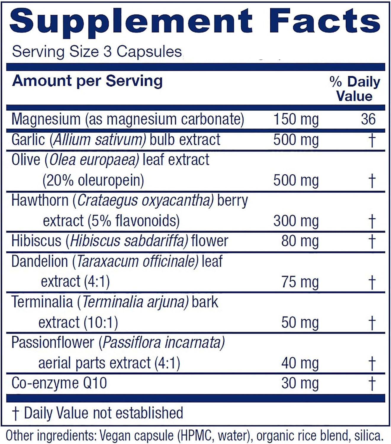 Vitanica VasoBlend, Cardiovascular Support, Vegan and Vegetarian, 180 Capsules