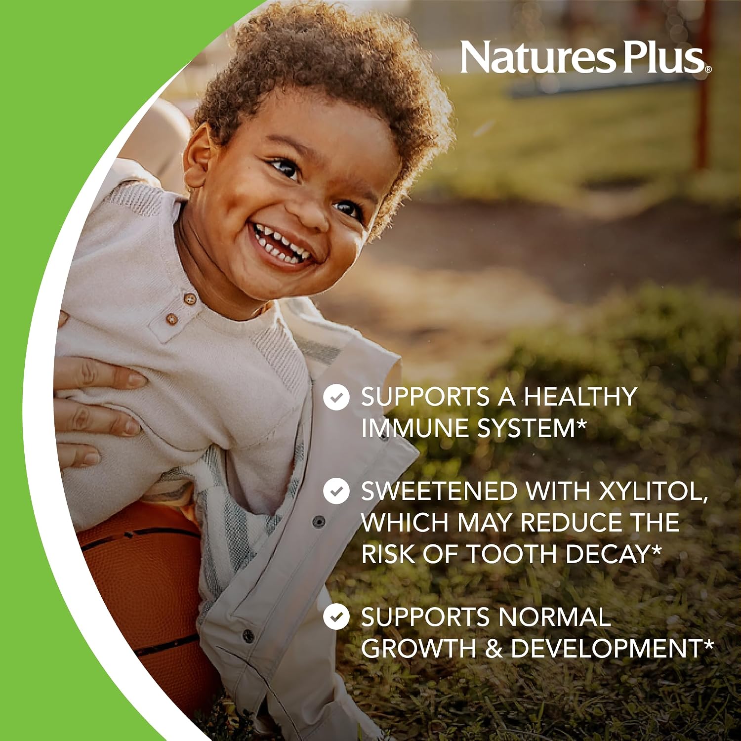 NaturesPlus Animal Parade Gold Multivitamin Children's Chewables - Cherry - 60 Tablets
