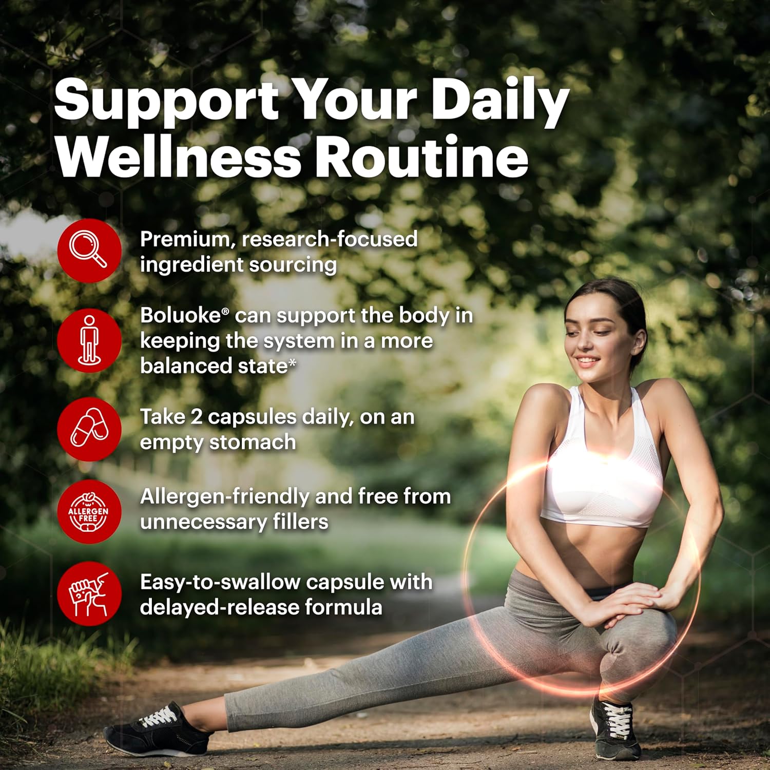 Boluoke Lumbrokinase Enzyme Supplement - Traditionally Inspired Circulatory Wellness Formula - Targeted Delivery Capsules - 60 Capsules