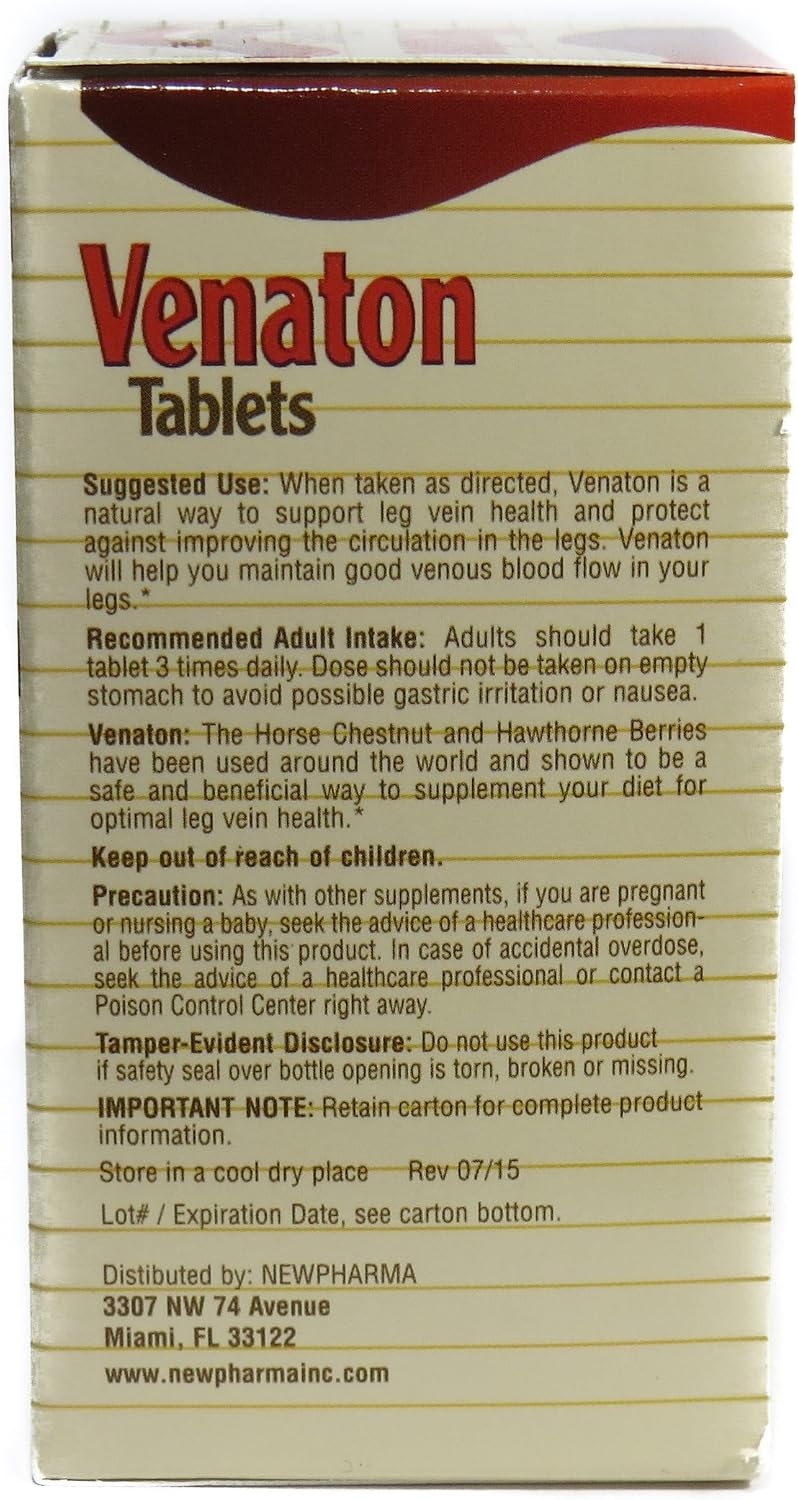 Venaton Tablets Dietary Supplement for Leg Health - 60 Tablets