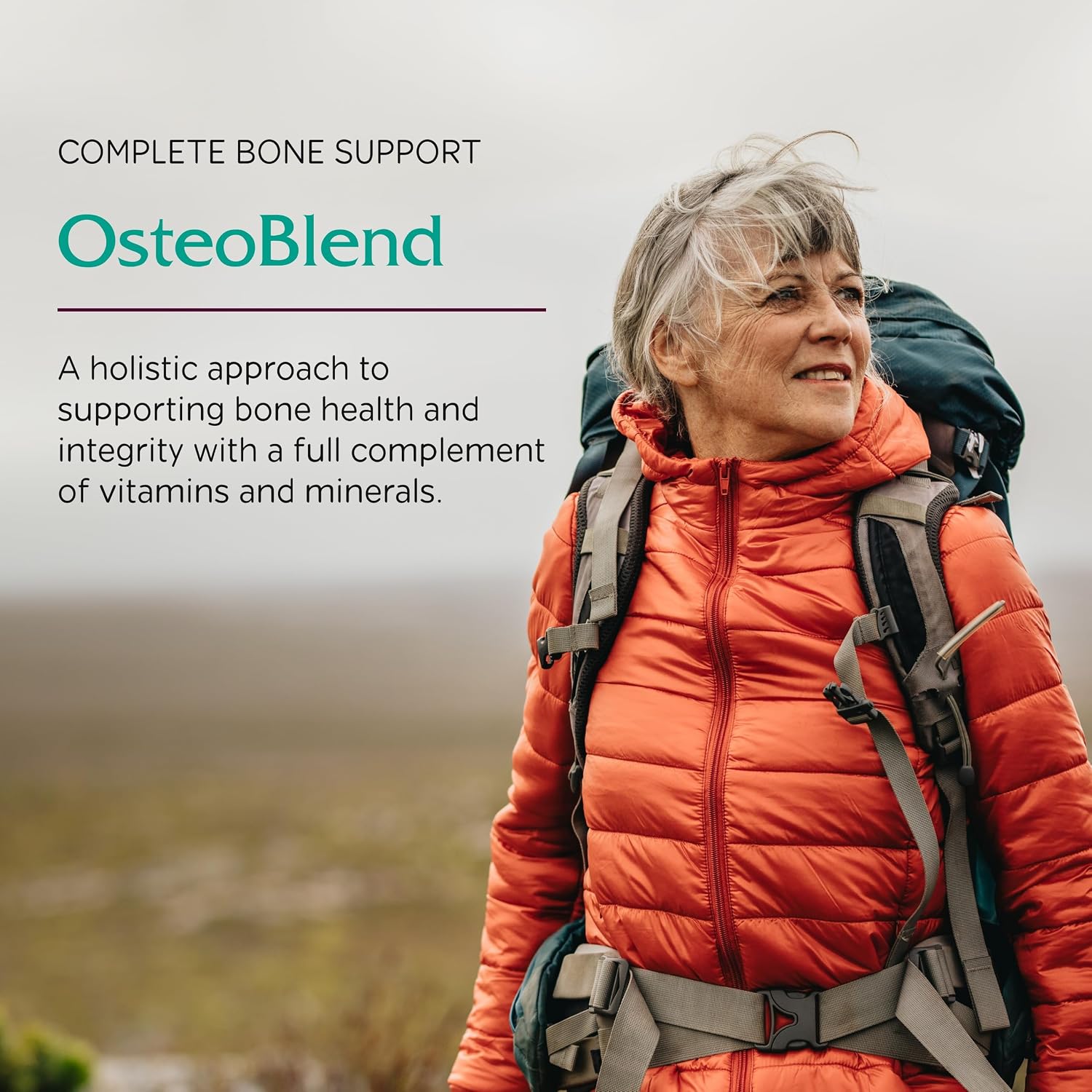 Vitanica OsteoBlend Bone Support, Vegan, 240 Capsules