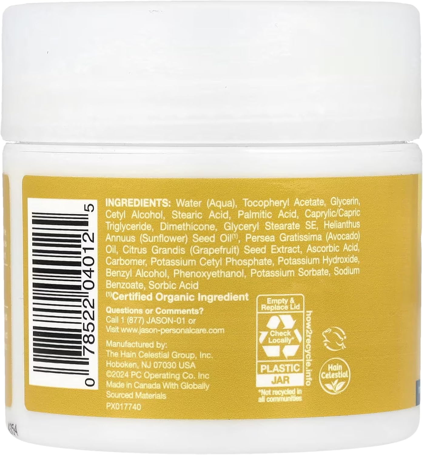 Jason Natural Products Super E Creme 25000 IU, 113 g (4 oz)