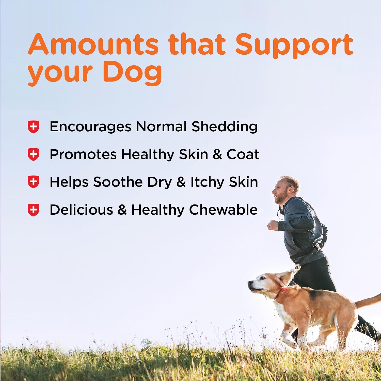 Nutri-Vet Shed Defense Soft Chews for Dogs – Omega-3 Fish Oil Skin & Coat Supplement, 60 Chews