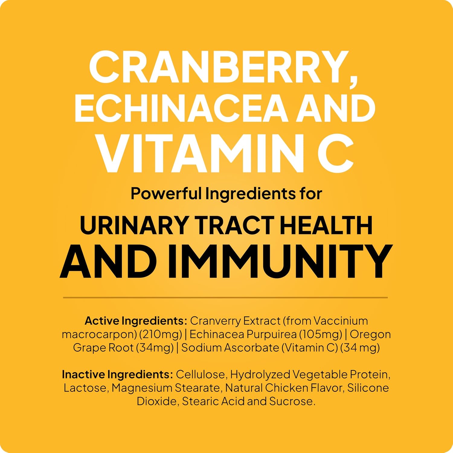Pala Tech Cranberry Chewable Tablets for Dogs & Cats – Urinary Health Supplement (60 Chewable Tablets)