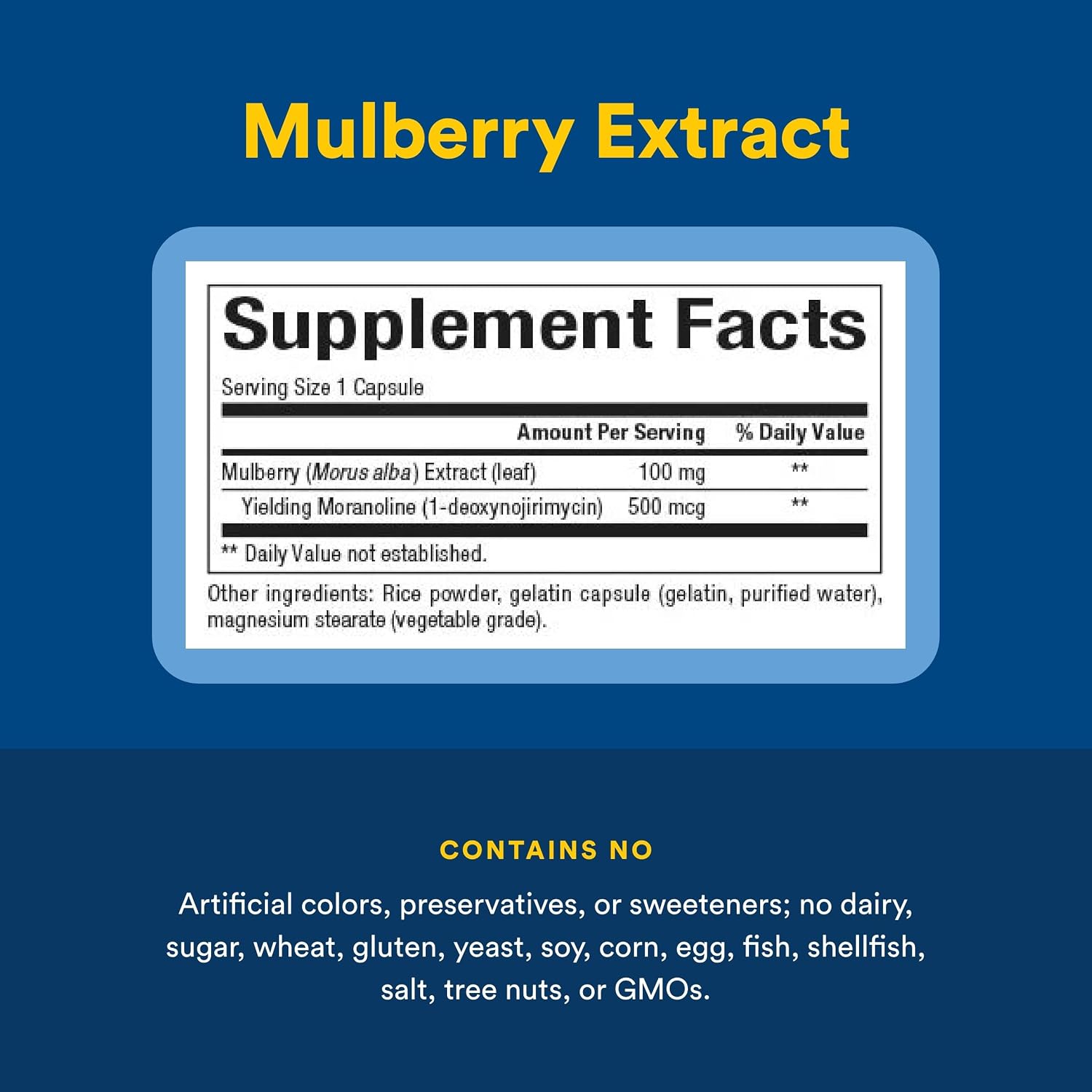 Natural Factors WellBetX Mulberry Extract - Standardized Moranoline for Carbohydrate Metabolism - 90 Capsules