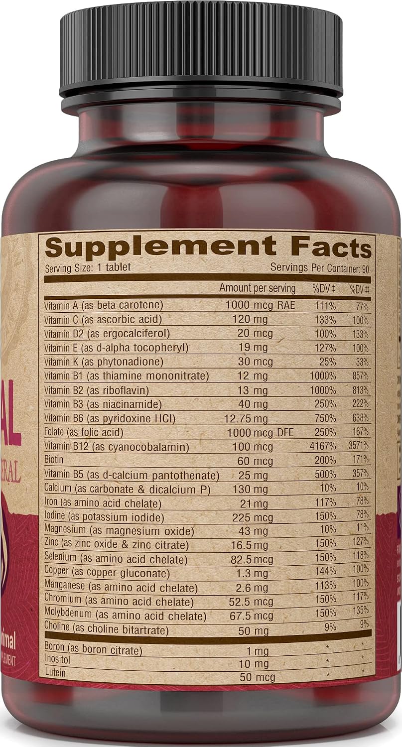 DEVA Vegan Prenatal Multivitamin and Mineral Supplement - Once-Per-Day Formula - 90 Coated Tablets