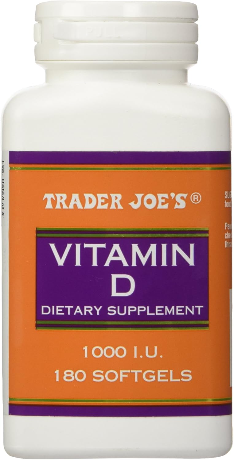 Trader Joe's Vitamin D-3 1000 IU, 180 Softgels