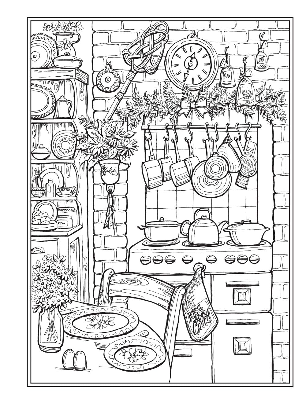 Creative Haven Country Charm Colouring Book