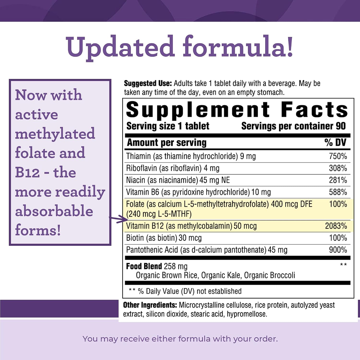INNATE Response Formulas B Complex - Methylated B Vitamins with B12, B6, Methylfolate & Biotin - Supports Energy Metabolism - Vegan, Kosher, Non-GMO - 90 Tablets