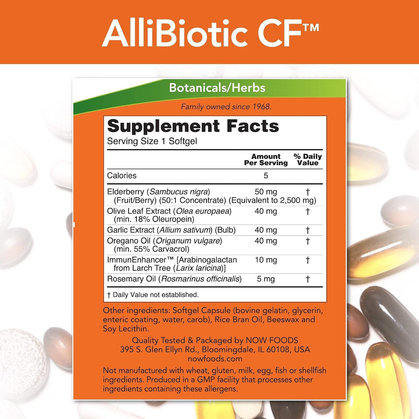 Allibiotic, 60 Sgels by Now Foods (Pack of 4) - görsel 2