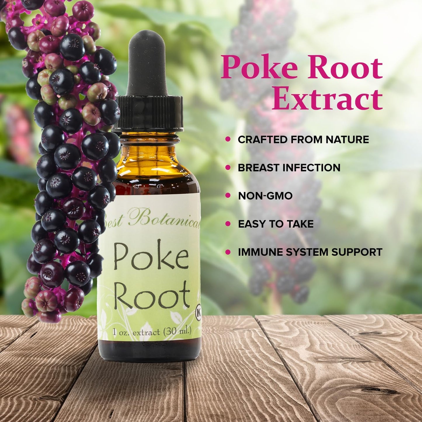 Best Botanicals Poke Root Extract, 30 mL - görsel 3