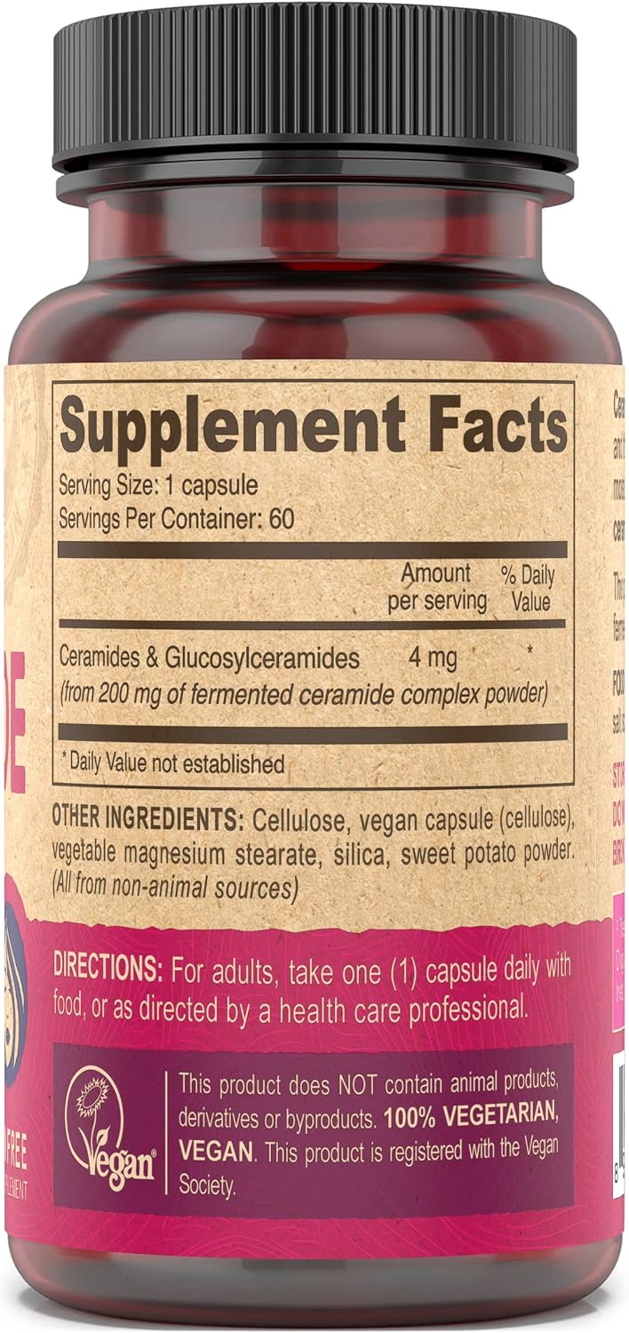 DEVA Vegan Ceramide Supplement Tablets, 60 Count (Pack of 2)