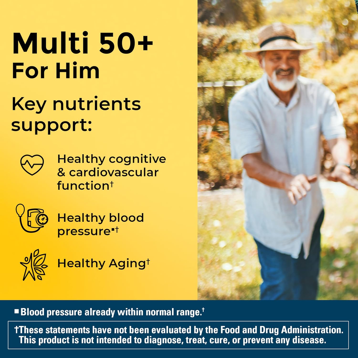 Nature Made Multivitamin for Men Over 50, Daily Nutritional Support, 90 Tablets
