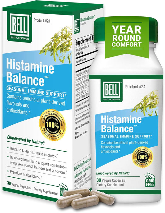 Bell Histamine Balance – Herbal Supplement for Respiratory & Immune Support, 30 Veggie Caps
