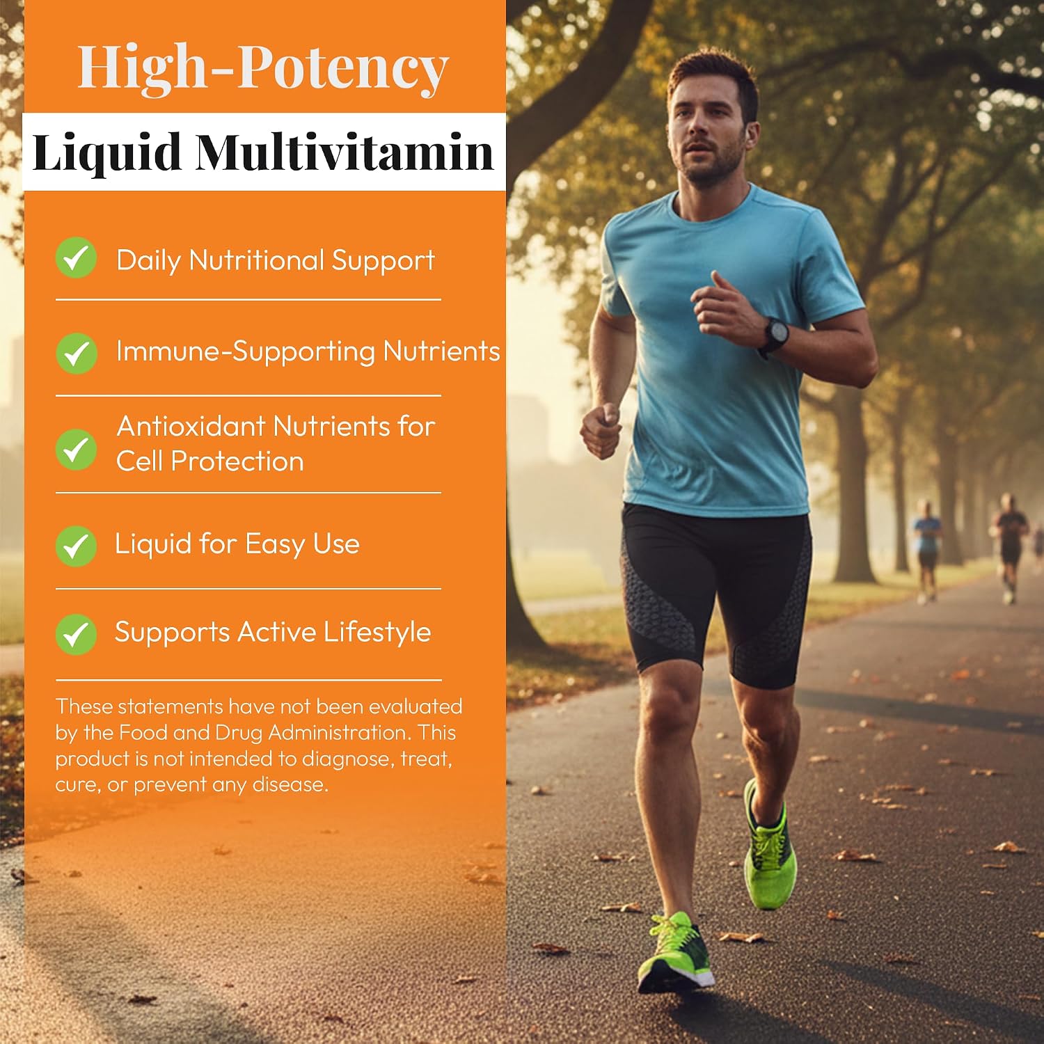 Buried Treasure VM100 Daily Liquid Vitamins and Minerals with Antioxidants, Vegan, Sugar-Free, Orange Zest Flavour, 32 Servings, 32 oz