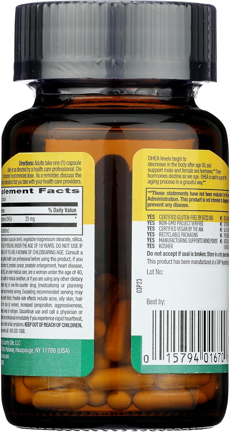 Country Life DHEA 25 mg, 90 Tablets