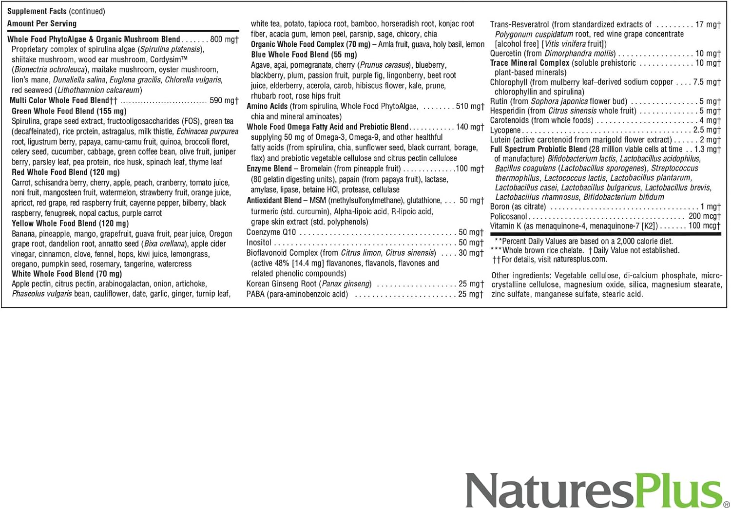 NaturesPlus Source of Life GOLD Multivitamin - 90 Vegetarian Capsules, Canadian Edition