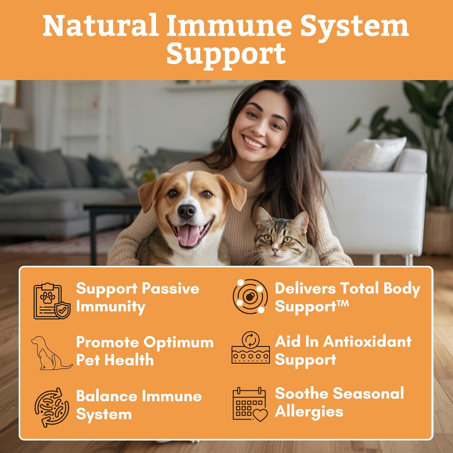 Wholistic Pet Organics Vitamin C Powder for Dogs & Cats - Allergy & Itch Relief - Immune Support - 113 g (4 oz)