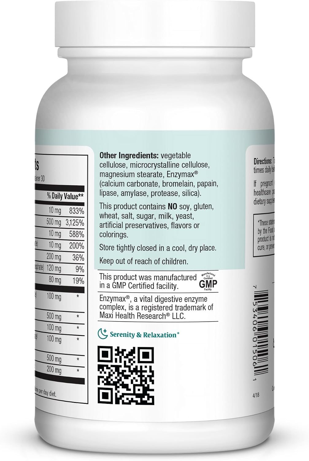 Maxi Health Stress Relief & Mood Support - 60 Tablets