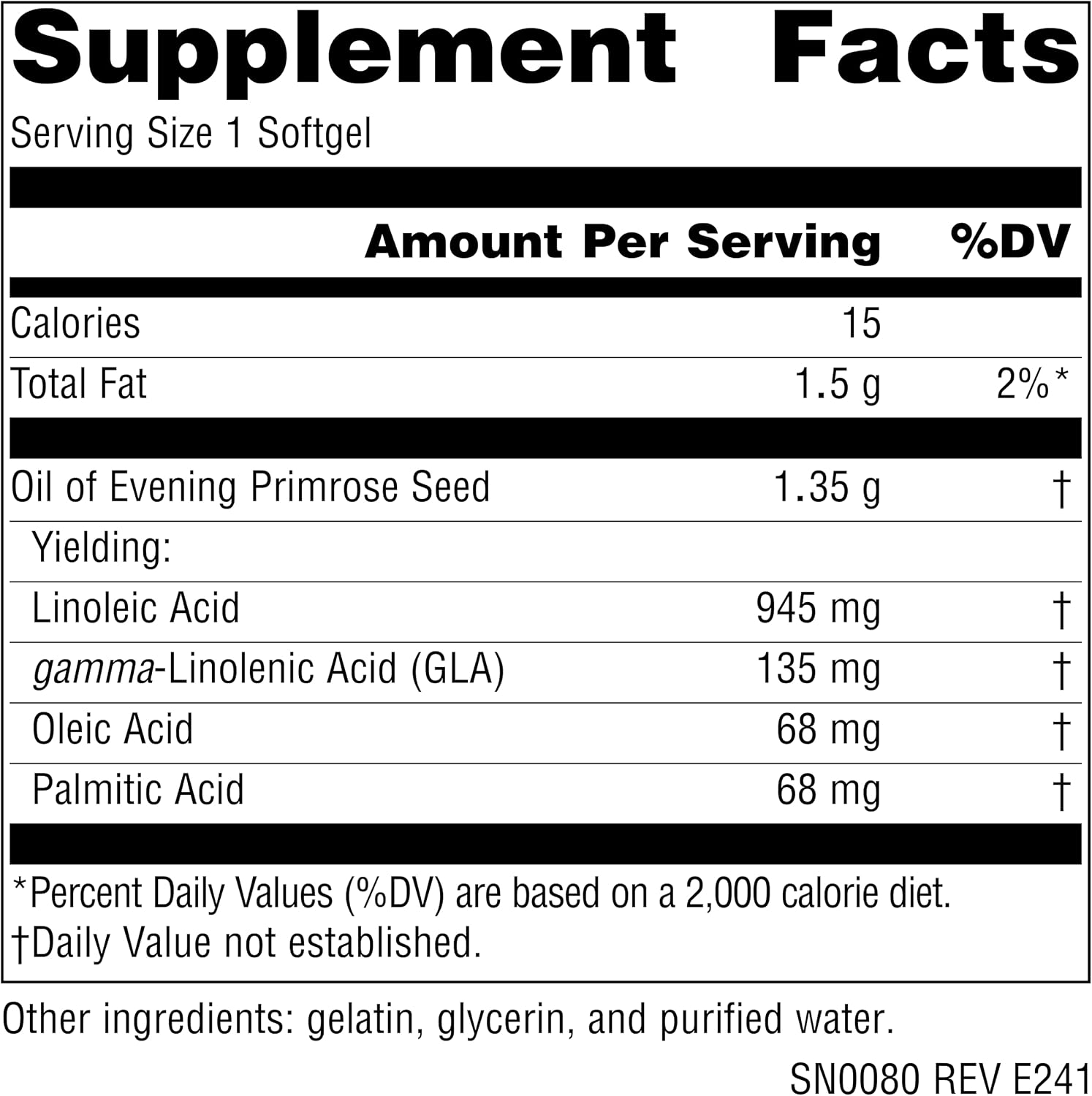 Source Naturals Evening Primrose Oil, Hexane-Free, Cold-Pressed - 1350mg, 120 Softgels