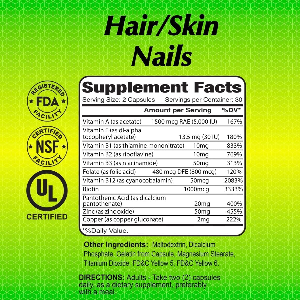 ALFA VITAMINS Hair, Skin & Nails Supplement - görsel 4