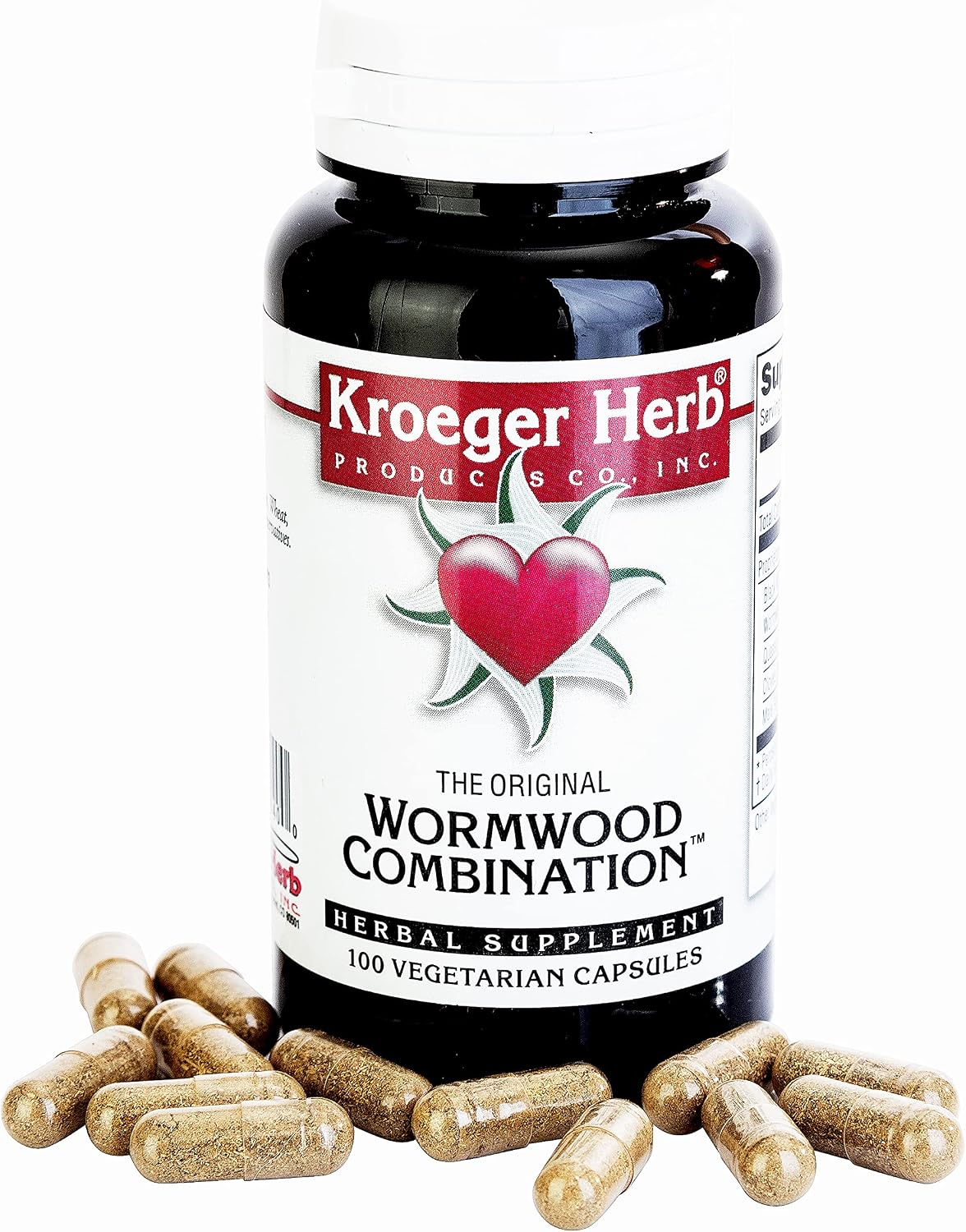 Kroeger Herb Wormwood Combination - 100 Vegetarian Capsules