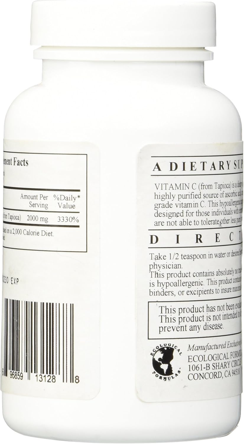 Ecological Formulas - Vitamin C from Tapioca 150 g
