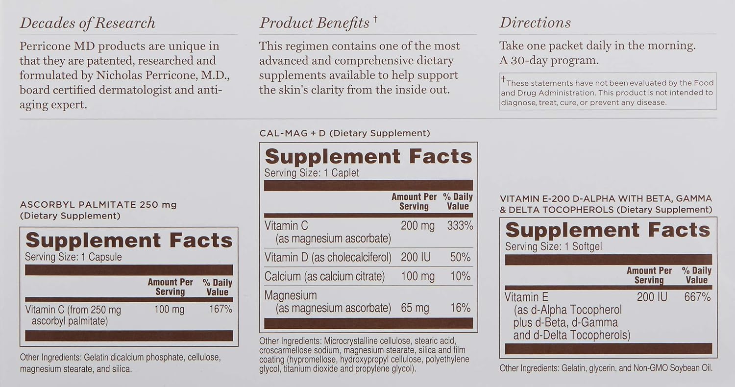 Perricone MD Nutriceuticals Skin Clear, 30-Day Supply