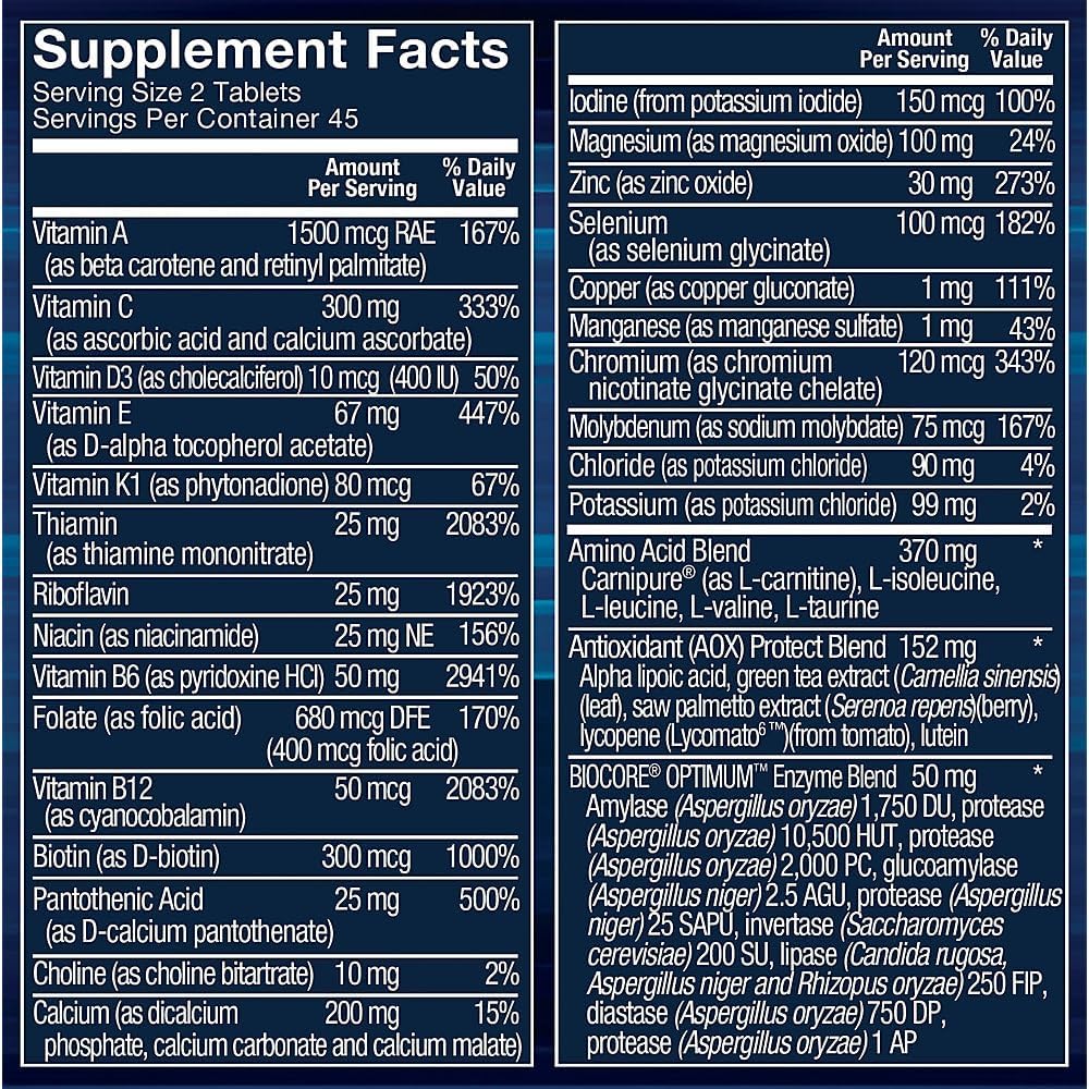 BodyTech Ultimate Man Elite Multivitamin for Active Men (90 Tablets)