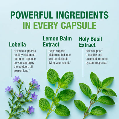 Bell Histamine Balance – Herbal Supplement for Respiratory & Immune Support, 30 Veggie Caps