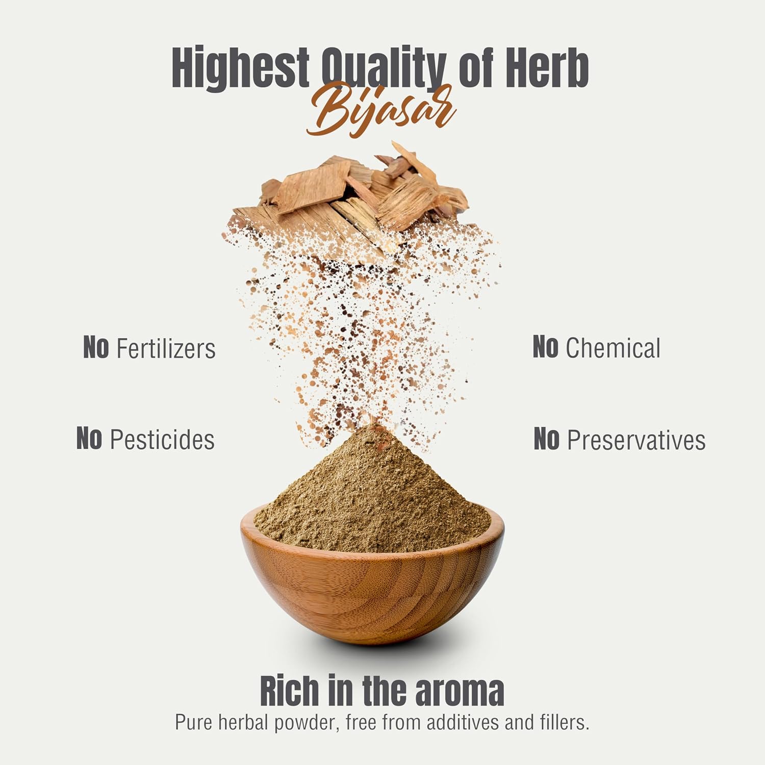 Herbsforever Vijaysar (Pterocarpus Marsupium) Powder - Carb Control, 454 g