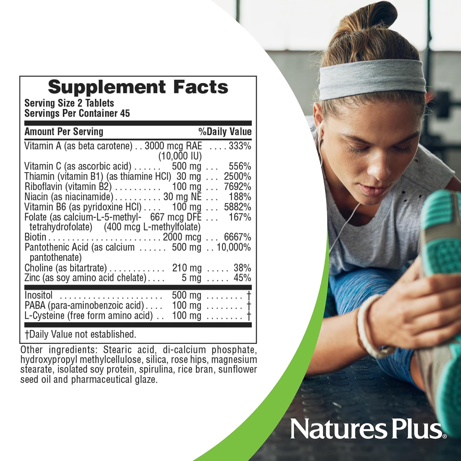 NaturesPlus Ultra Hair - 90 Sustained Release Tablets - Helps Support Healthy Hair Growth