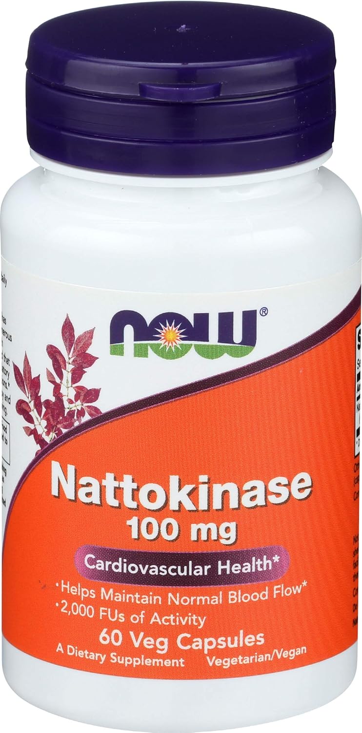 NOW Foods Nattokinase 100 mg, 60 Capsules