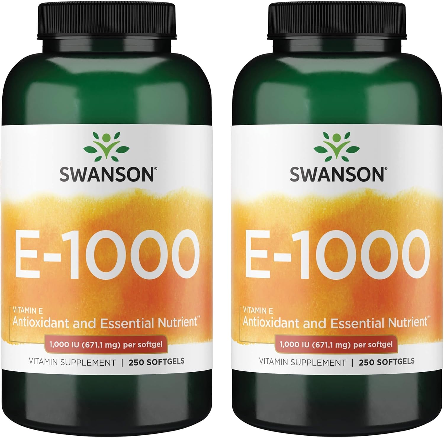 Swanson Natural Vitamin E 1000 IU (671.10 mg) 250 Softgels