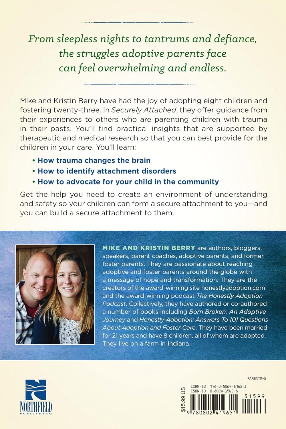 Securely Attached: How Understanding Childhood Trauma Will Transform Your Parenting-A Handbook for Adoptive and Foster Parents
